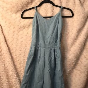 Flared Leg (Long) Denim Romper